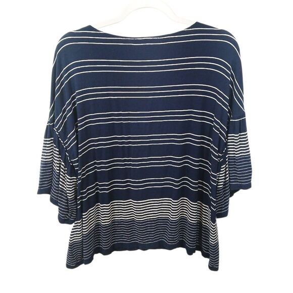 Sophie Max Blue White Striped Top - Picture 3 of 9
